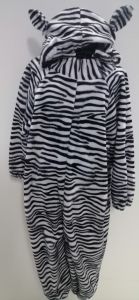 Kids Costumes to Hire - Zebra Onesie & Headpiece - CHILD